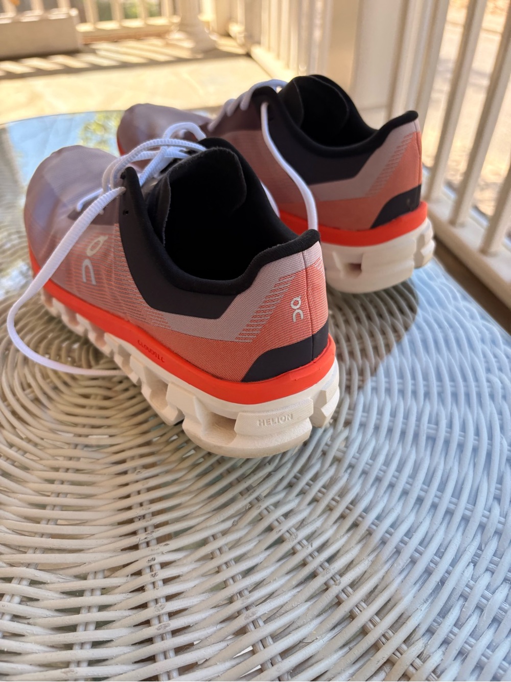 On Running Coral/Black Running Sneakers